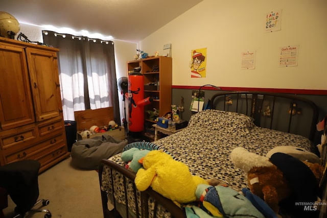 bedroom featuring carpet