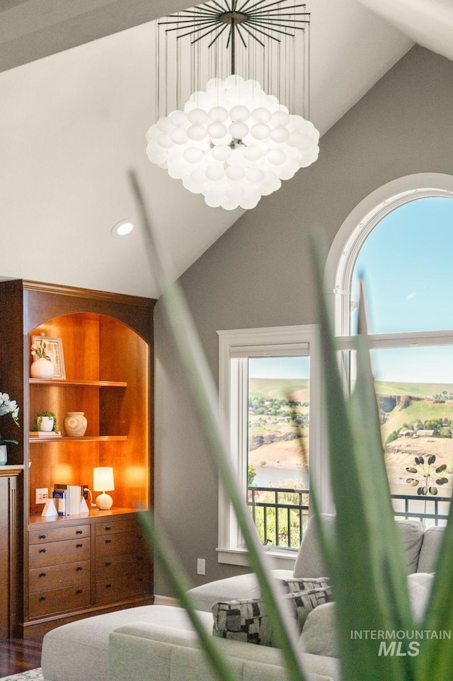 176 Marine View Dr, Lewiston, ID 83501 - bedroom featuring vaulted ceiling and recessed lighting