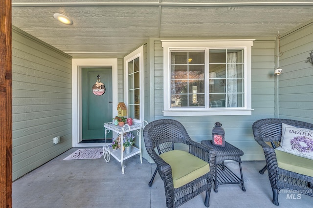 view of patio / terrace with a porch