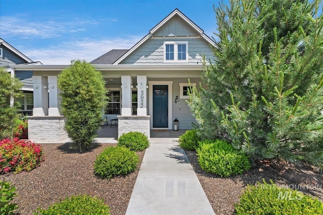 3832 W Hidden Springs Dr, Boise, ID 83714 - view of front facade featuring a porch