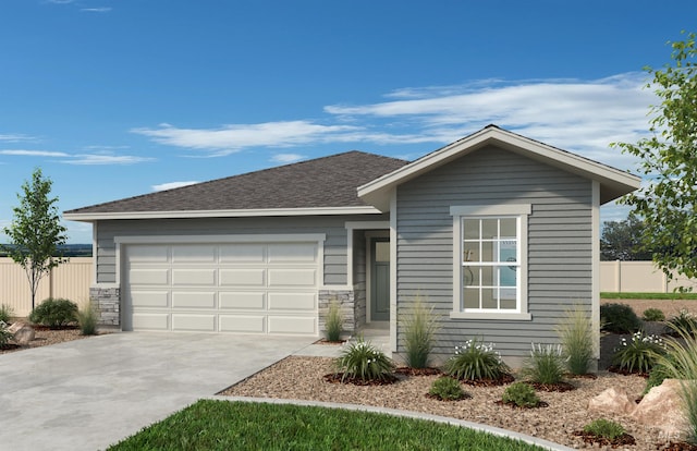 view of front of house featuring a garage