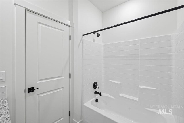 bathroom featuring tub / shower combination