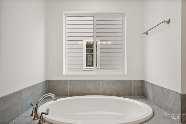 full bath featuring a garden tub