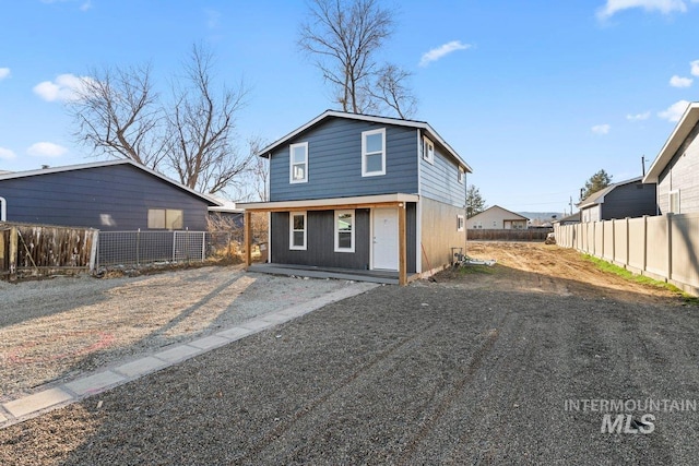 view of back of property