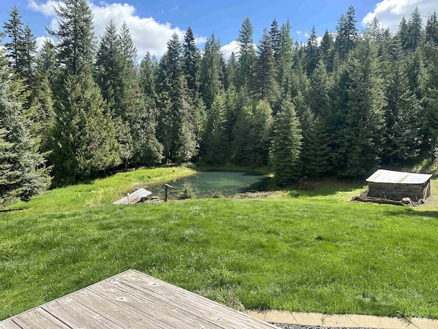 2223 Glenwood Rd, Kamiah, ID 83536 - view of yard featuring a view of trees and an outbuilding