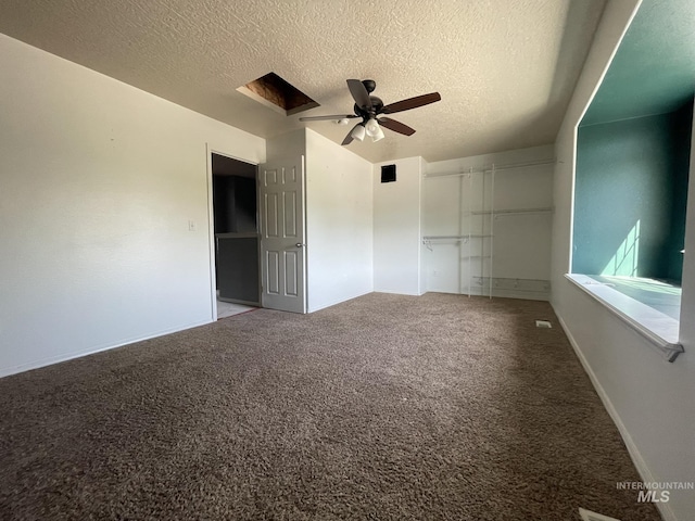3915 N Abbott St, Caldwell, ID 83607 - unfurnished bedroom featuring a textured ceiling, carpet, and ceiling fan