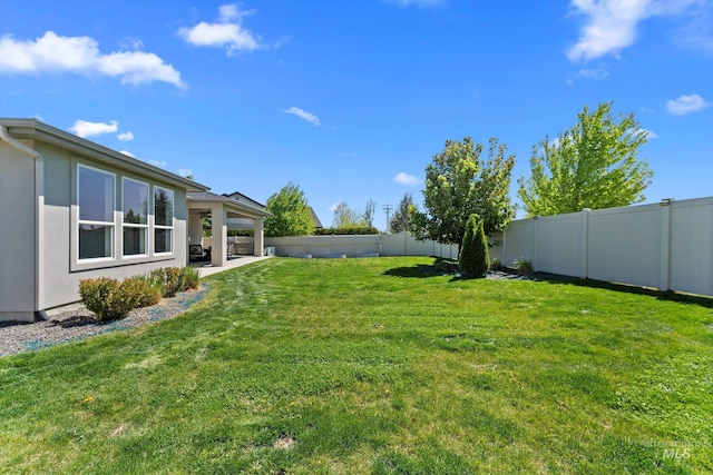 view of yard featuring a patio