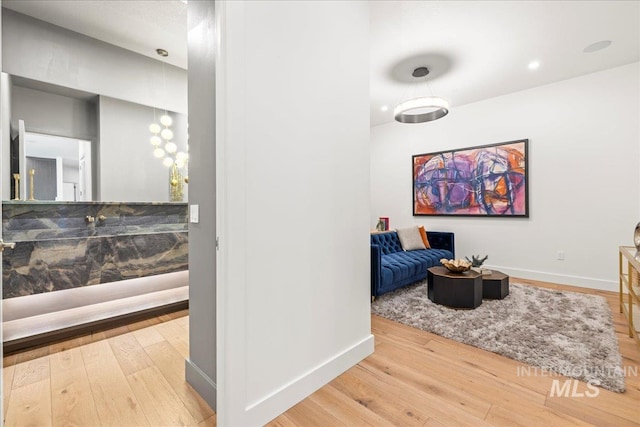 1112 W Main St Unit 503, Boise, ID 83702 - hallway featuring wood finished floors and recessed lighting