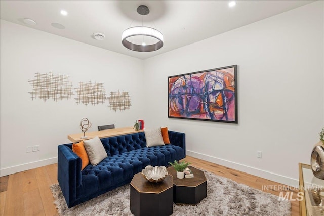 1112 W Main St Unit 503, Boise, ID 83702 - living area with wood finished floors and recessed lighting