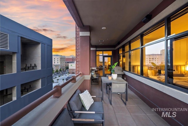 1112 W Main St Unit 503, Boise, ID 83702 - balcony at dusk with a city view