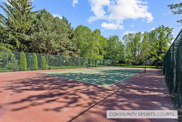 view of tennis court