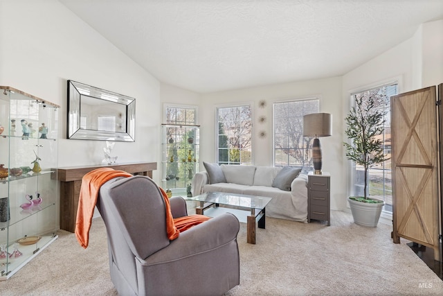 398 N Pebble Beach Way, Eagle, ID 83616 - carpeted living room with plenty of natural light and lofted ceiling