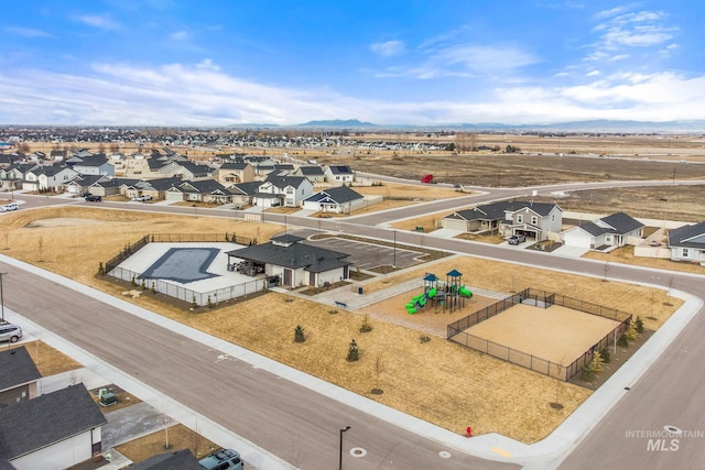 birds eye view of property featuring a residential view