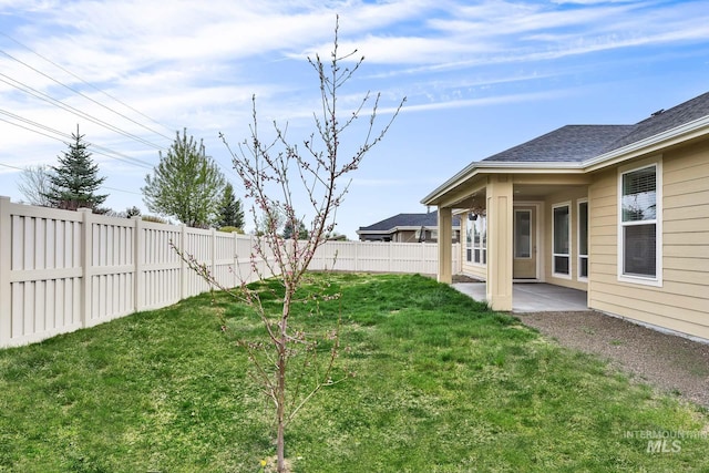 1734 Shoal Point Ave, Middleton, ID 83644 - view of yard featuring a patio area and a fenced backyard