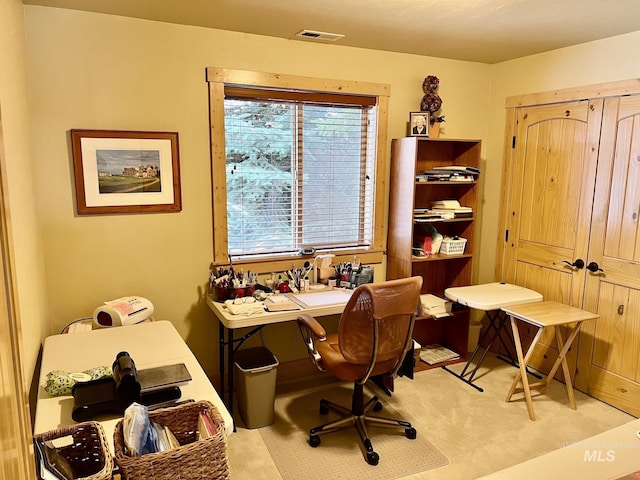 view of home office