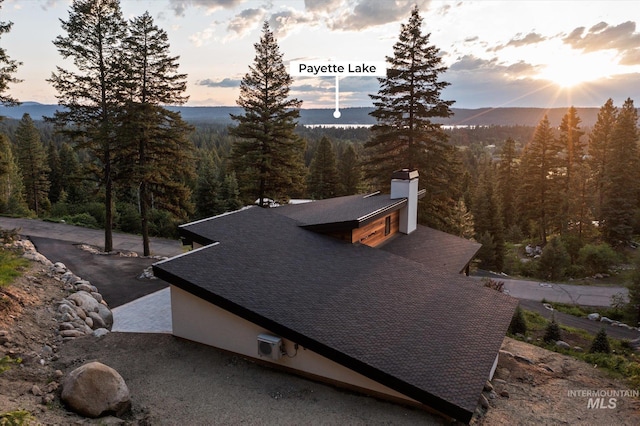 1678 Majestic View Dr, Mccall, ID 83638 - view from above of property with a heavily wooded area