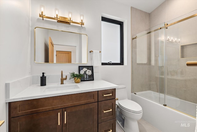 1678 Majestic View Dr, Mccall, ID 83638 - full bathroom featuring vanity and shower / bath combination with glass door