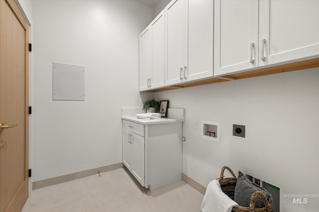 1678 Majestic View Dr, Mccall, ID 83638 - laundry room featuring hookup for an electric dryer, cabinet space, and washer hookup