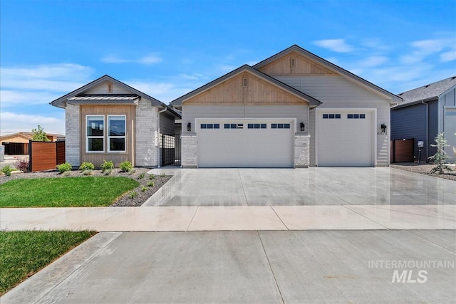 6874 N Fireball, Meridian, ID 83646 - view of front of property with an attached garage and driveway