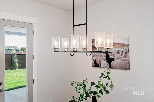 6874 N Fireball, Meridian, ID 83646 - detailed view of a chandelier