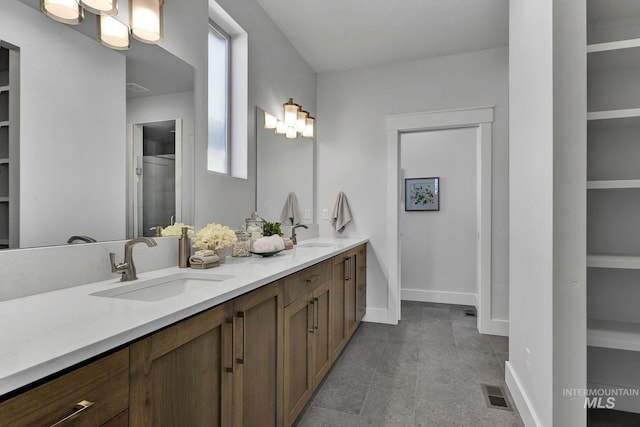 bathroom featuring vanity