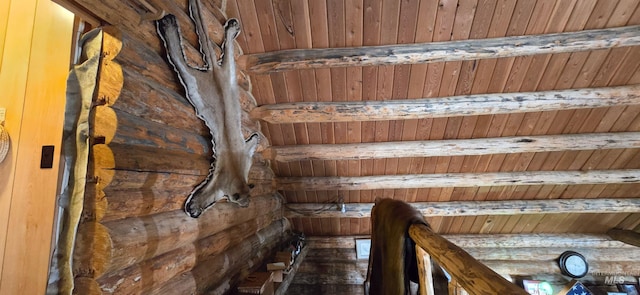 2742 Dixie Rd, Dixie, ID 83525 - room details featuring wooden ceiling and beamed ceiling