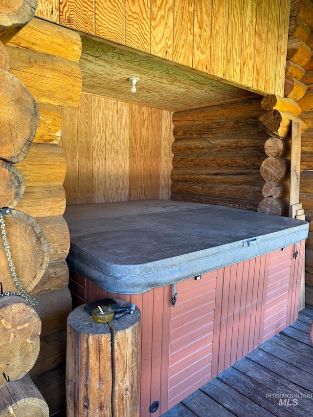2742 Dixie Rd, Dixie, ID 83525 - exterior space with a hot tub