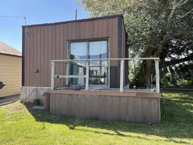 2131 N 2900 W, Arco, ID 83213 - exterior space with an outbuilding and a lawn