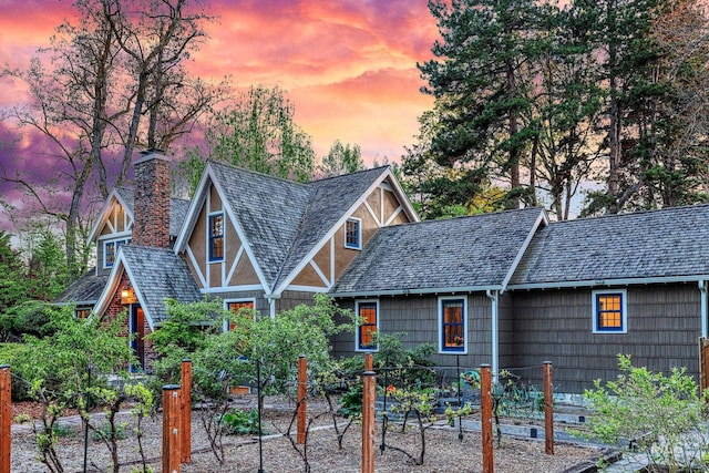 1919 N 21st St, Boise, ID 83702 - view of front of house featuring a chimney and a vegetable garden