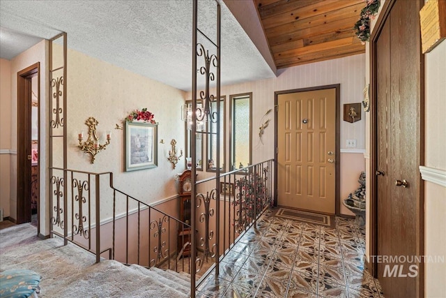 2503 Lyle Ct, Nampa, ID 83651 - foyer entrance with wallpapered walls