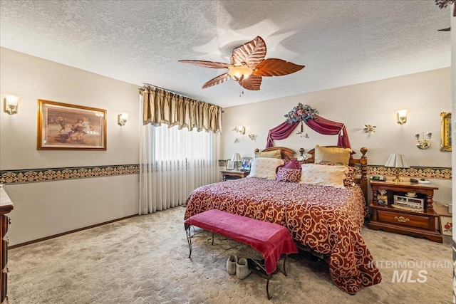 2503 Lyle Ct, Nampa, ID 83651 - carpeted bedroom with a textured ceiling and ceiling fan