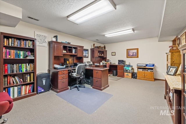 2503 Lyle Ct, Nampa, ID 83651 - office with a textured ceiling and light carpet