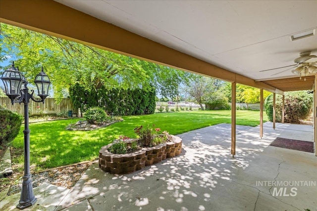 2503 Lyle Ct, Nampa, ID 83651 - view of patio / terrace featuring a ceiling fan