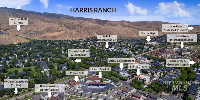 5446 E Branchwood Ct, Boise, ID 83716 - aerial overview of property's location