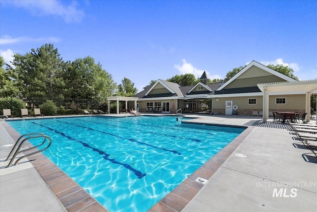 5446 E Branchwood Ct, Boise, ID 83716 - community pool featuring a pergola and a patio area