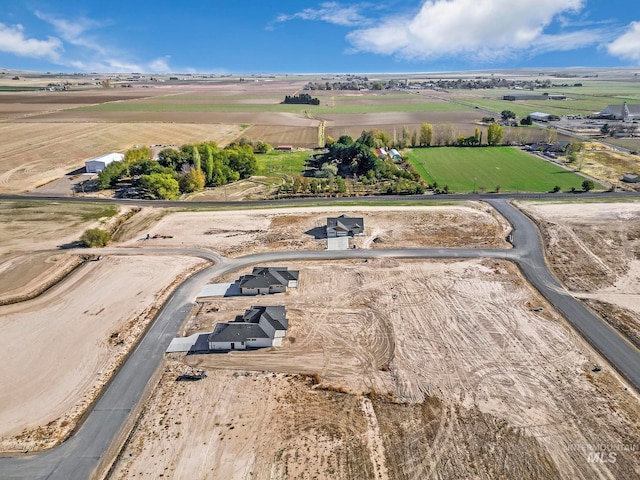 drone / aerial view featuring a rural view