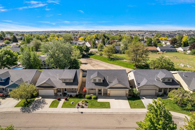 aerial perspective of suburban area
