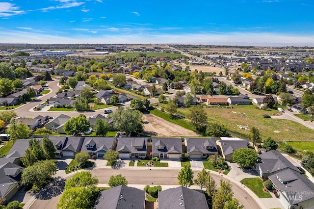 aerial view of residential area
