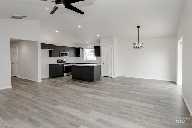 1078 Quartzite Ave, Middleton, ID 83644 - kitchen with light countertops, a sink, and stainless steel appliances