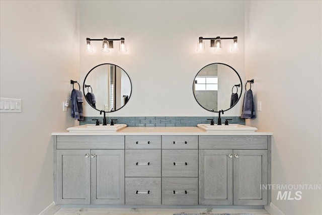 20150 Silver Spur Dr, Wilder, ID 83676 - full bathroom featuring double vanity and baseboards