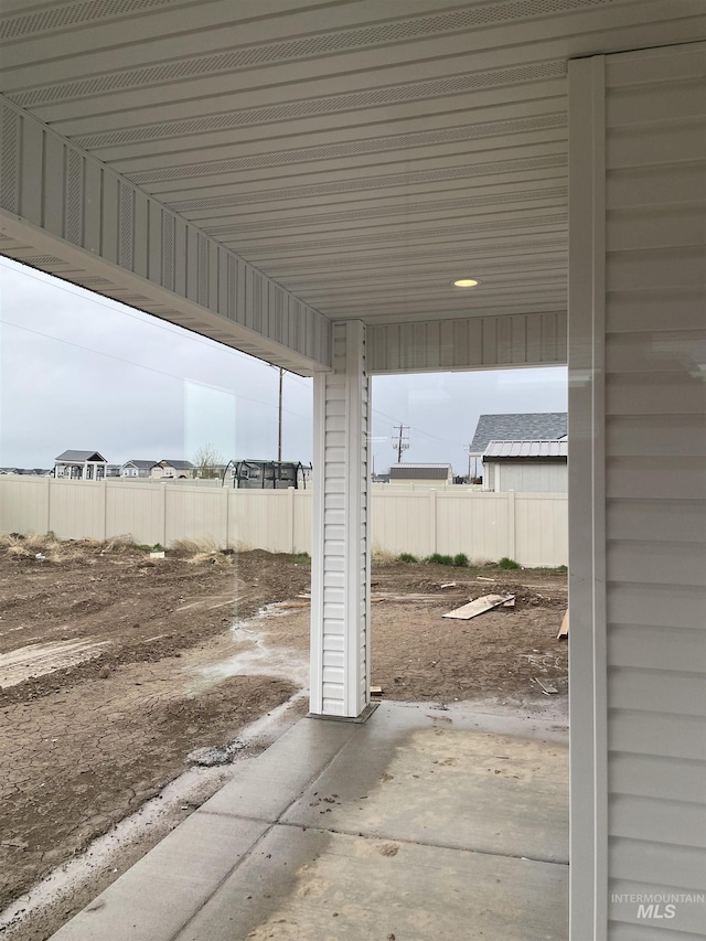 view of patio / terrace with fence