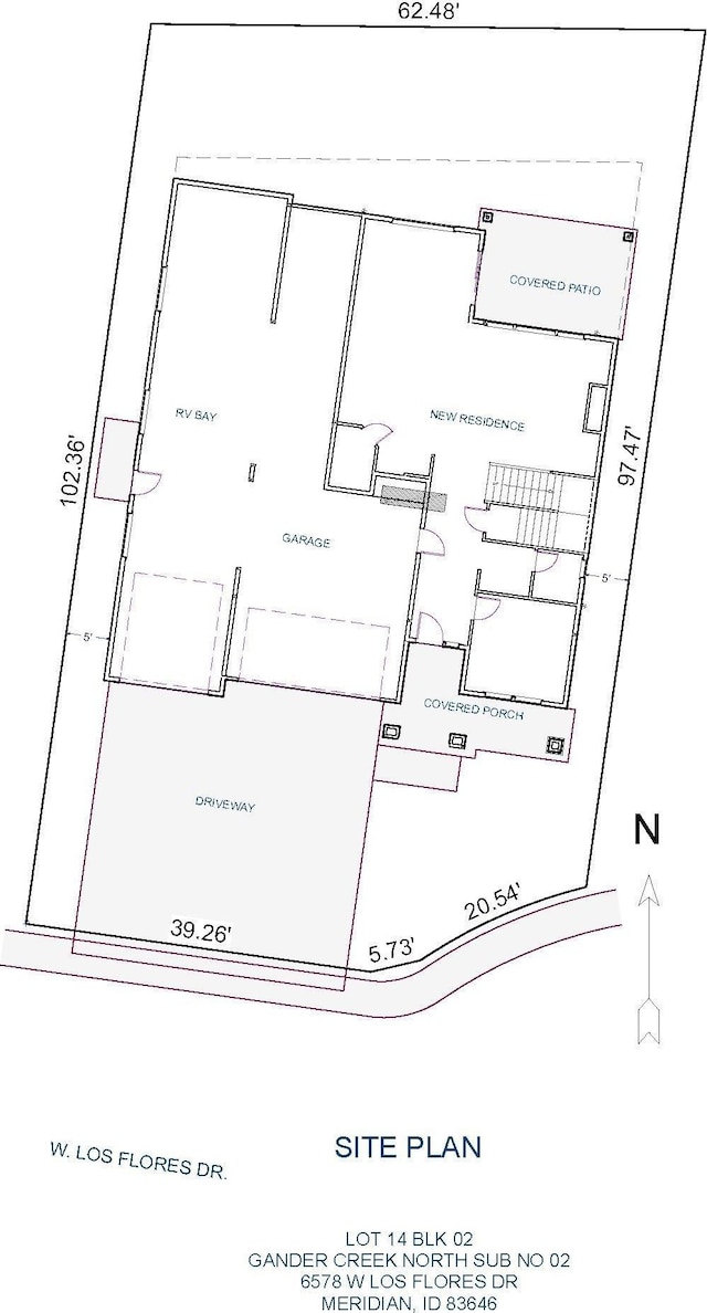 4628 N Camp Creek Ave, Meridian, ID 83646 - floor plan