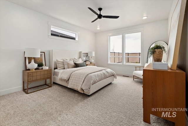 4628 N Camp Creek Ave, Meridian, ID 83646 - bedroom featuring baseboards, a ceiling fan, and carpet