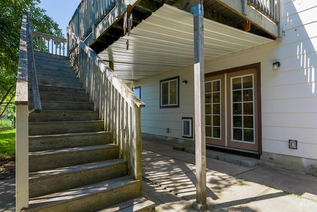 view of stairway