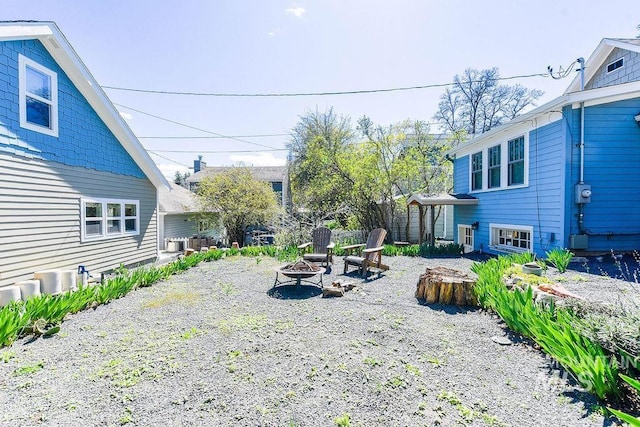 512 N Lincoln St, Moscow, ID 83843 - view of yard with an outdoor fire pit