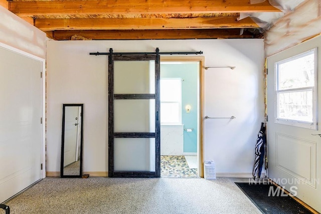 512 N Lincoln St, Moscow, ID 83843 - entrance foyer featuring a barn door