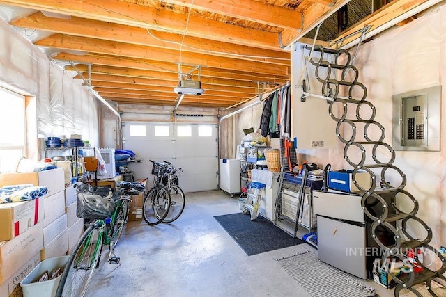 512 N Lincoln St, Moscow, ID 83843 - garage with a garage door opener and electric panel