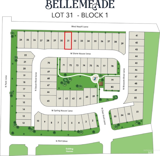 3892 W Stone House Ln, Eagle, ID 83616 - map of parcels
