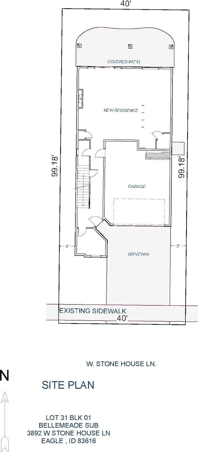 3892 W Stone House Ln, Eagle, ID 83616 - property floor plan