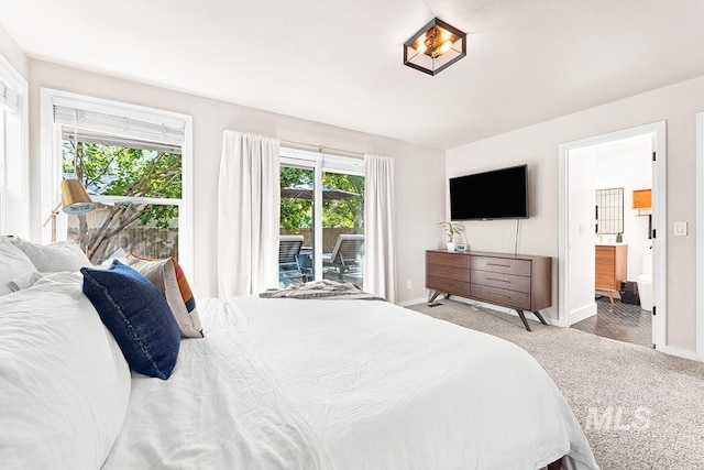1866 S Goldking Way, Boise, ID 83709 - carpeted bedroom with access to outside, baseboards, and ensuite bathroom